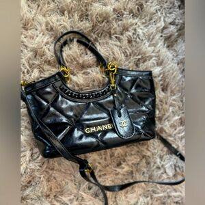 Black Quilted Fashion Bag